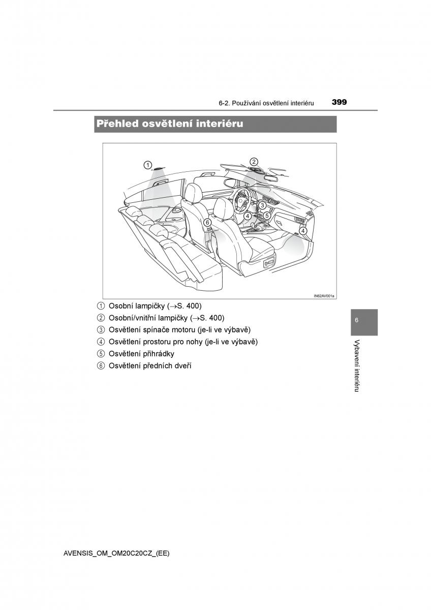 Toyota Avensis IV 4 navod k obsludze / page 399