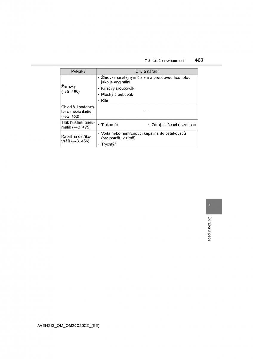 Toyota Avensis IV 4 navod k obsludze / page 437