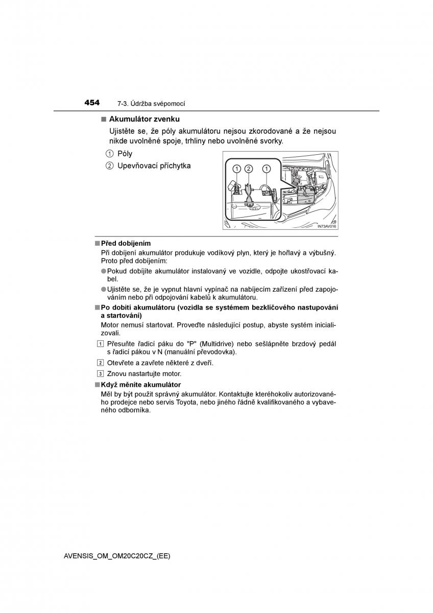 Toyota Avensis IV 4 navod k obsludze / page 454