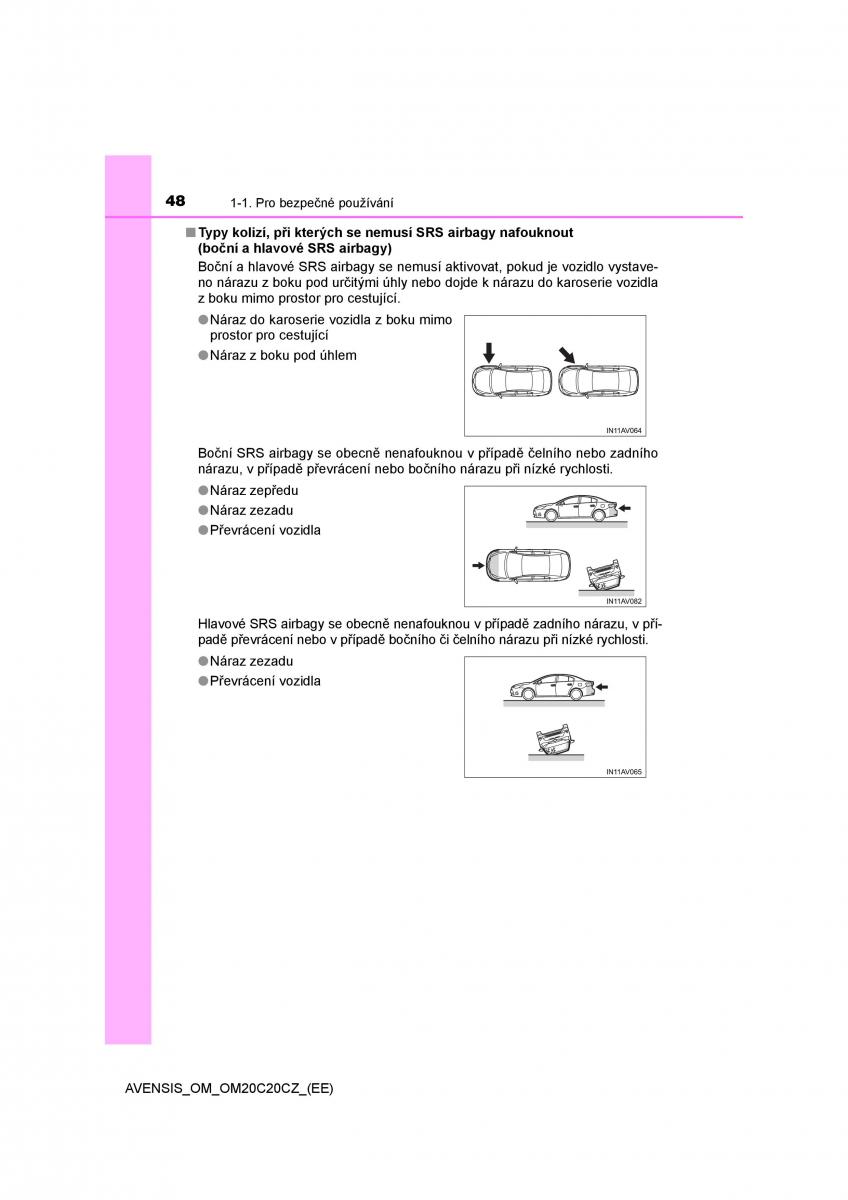 Toyota Avensis IV 4 navod k obsludze / page 48