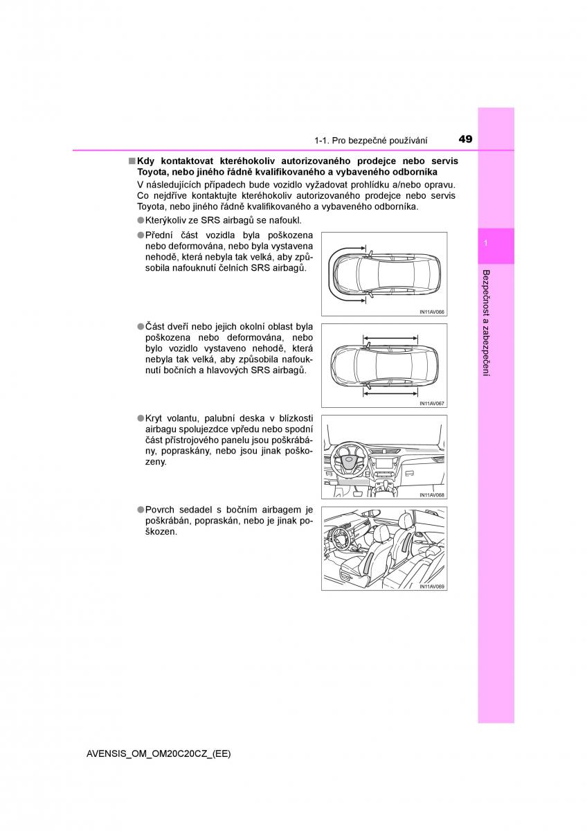 Toyota Avensis IV 4 navod k obsludze / page 49