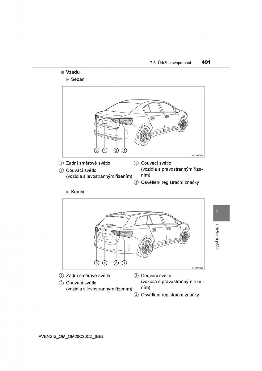 Toyota Avensis IV 4 navod k obsludze / page 491