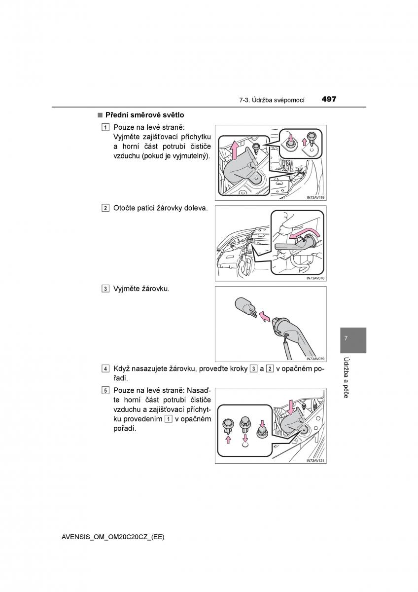 Toyota Avensis IV 4 navod k obsludze / page 497