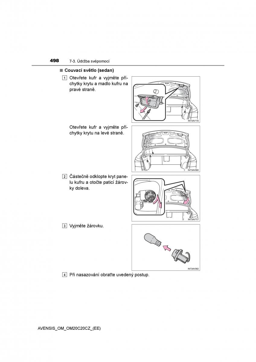 Toyota Avensis IV 4 navod k obsludze / page 498