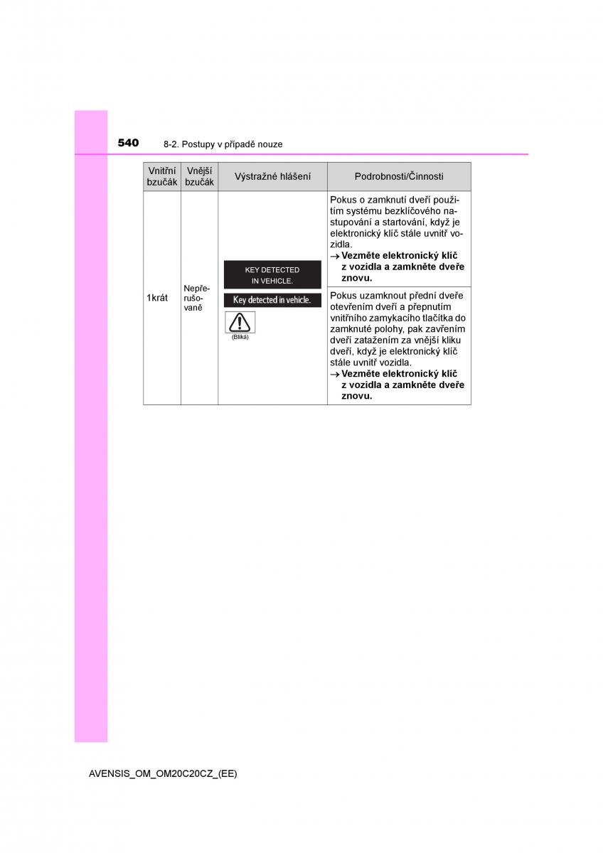 Toyota Avensis IV 4 navod k obsludze / page 540