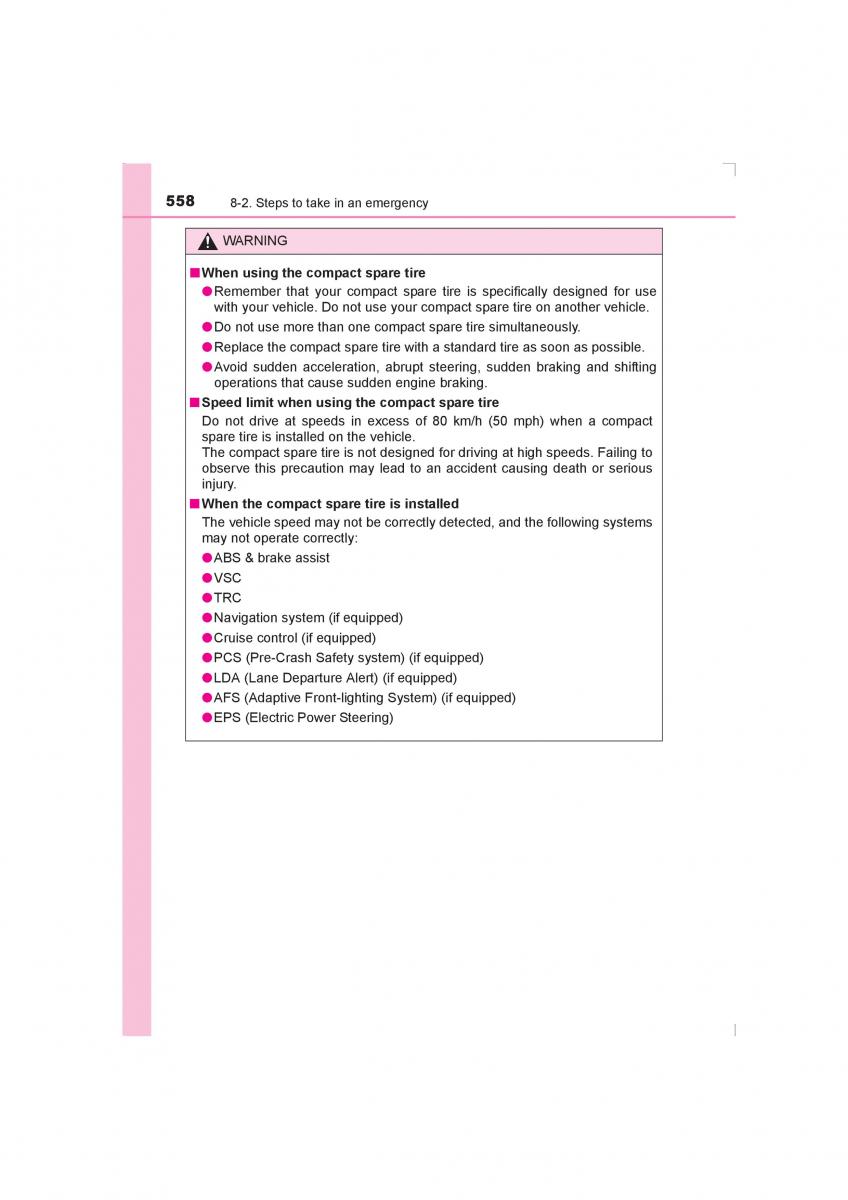 Toyota Avensis IV 4 owners manual / page 558