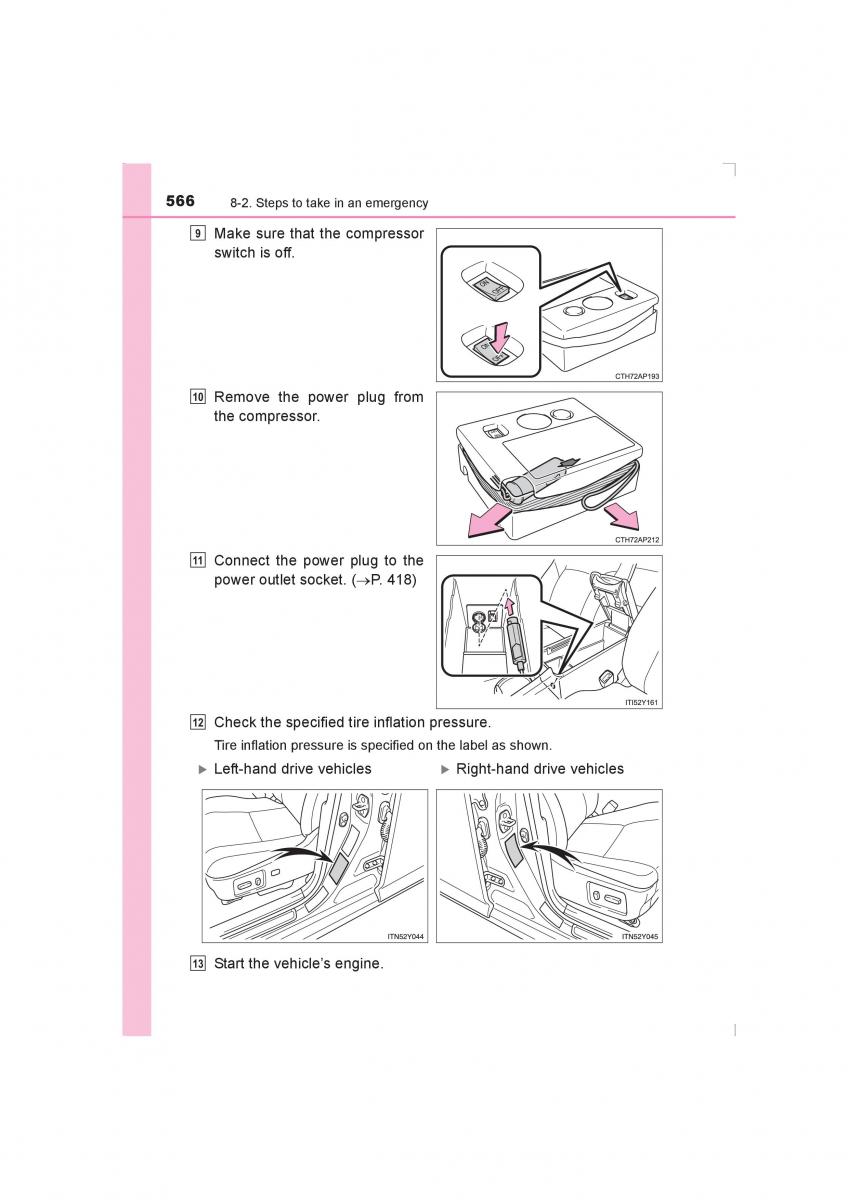 Toyota Avensis IV 4 owners manual / page 566