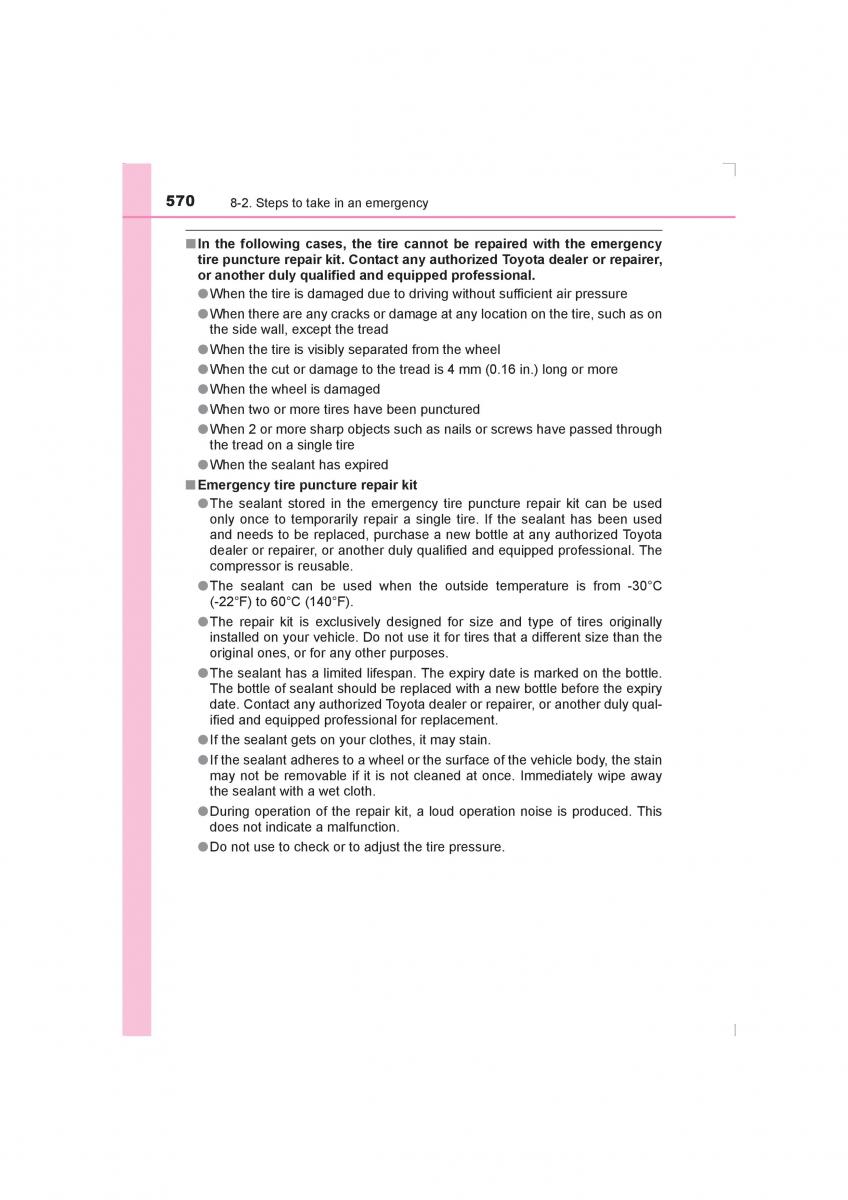 Toyota Avensis IV 4 owners manual / page 570