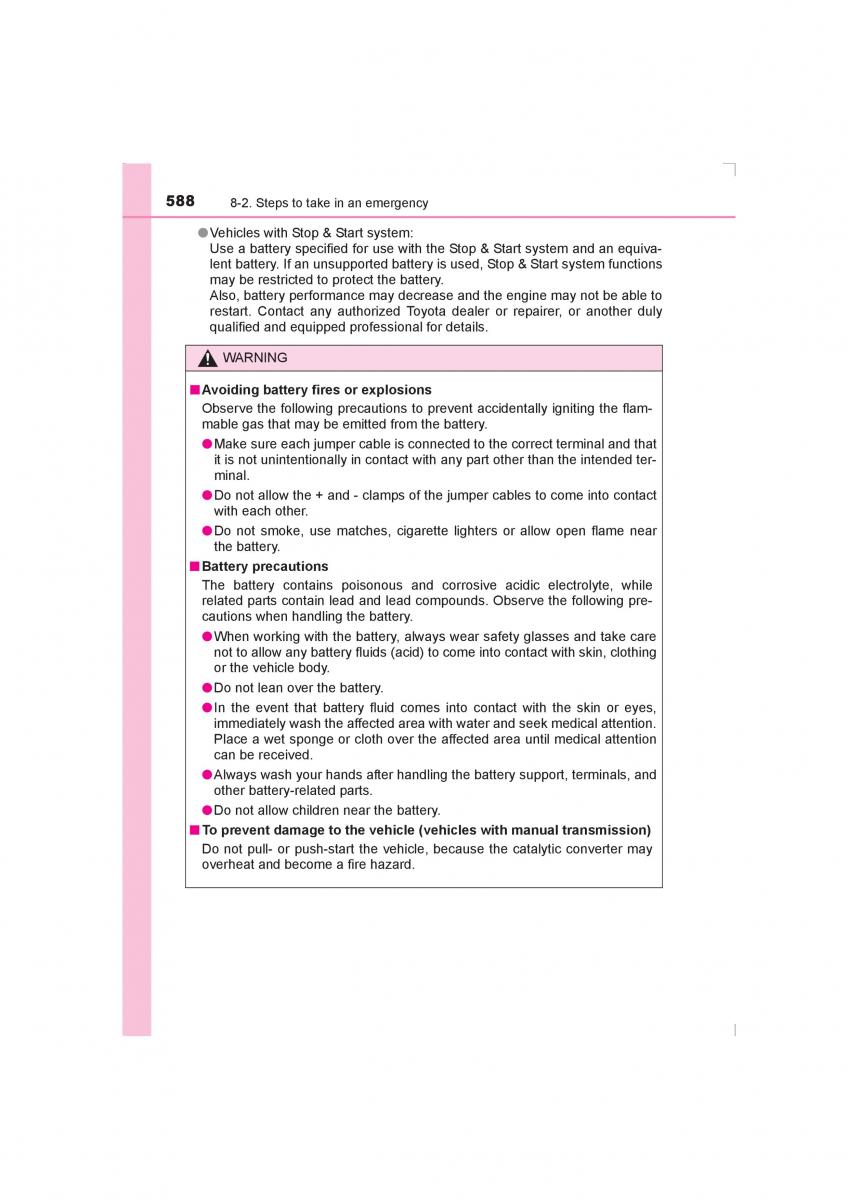 Toyota Avensis IV 4 owners manual / page 588