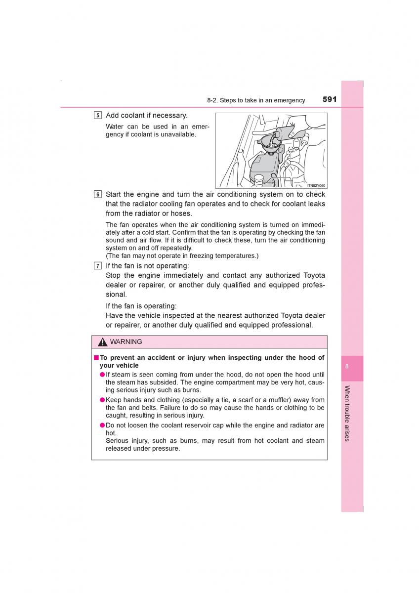 Toyota Avensis IV 4 owners manual / page 591