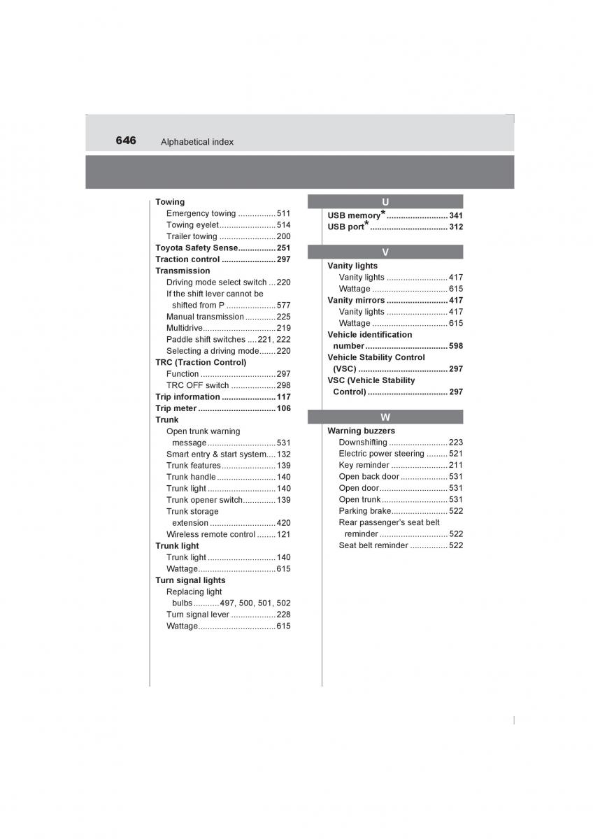 Toyota Avensis IV 4 owners manual / page 646