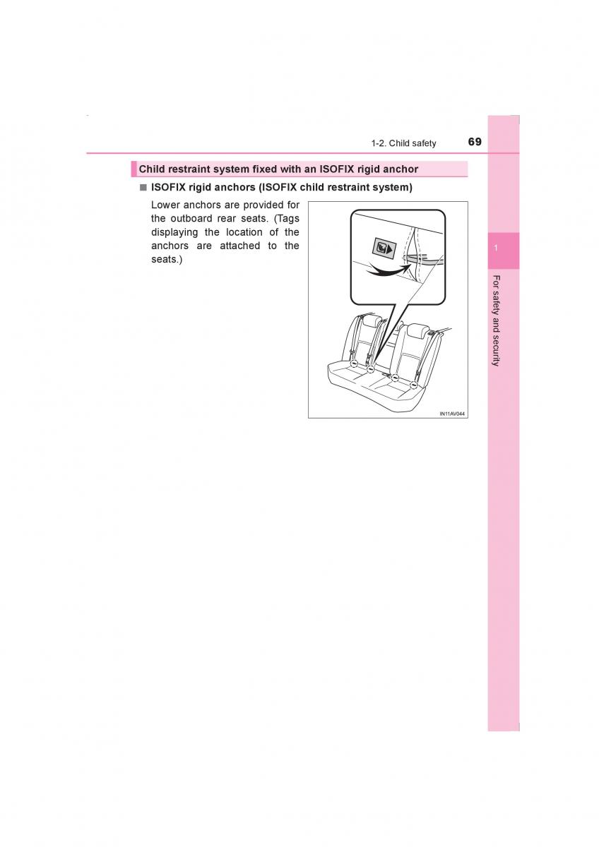 Toyota Avensis IV 4 owners manual / page 69