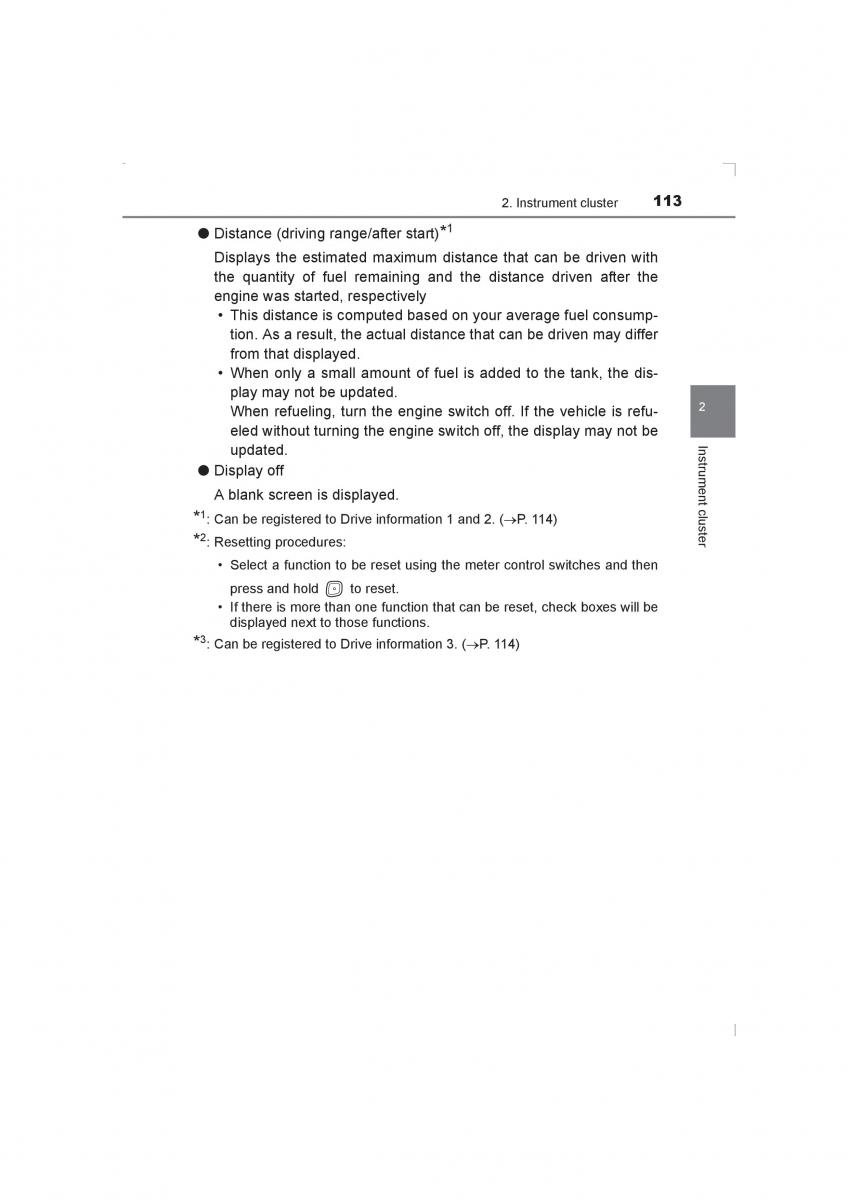 Toyota Avensis IV 4 owners manual / page 113