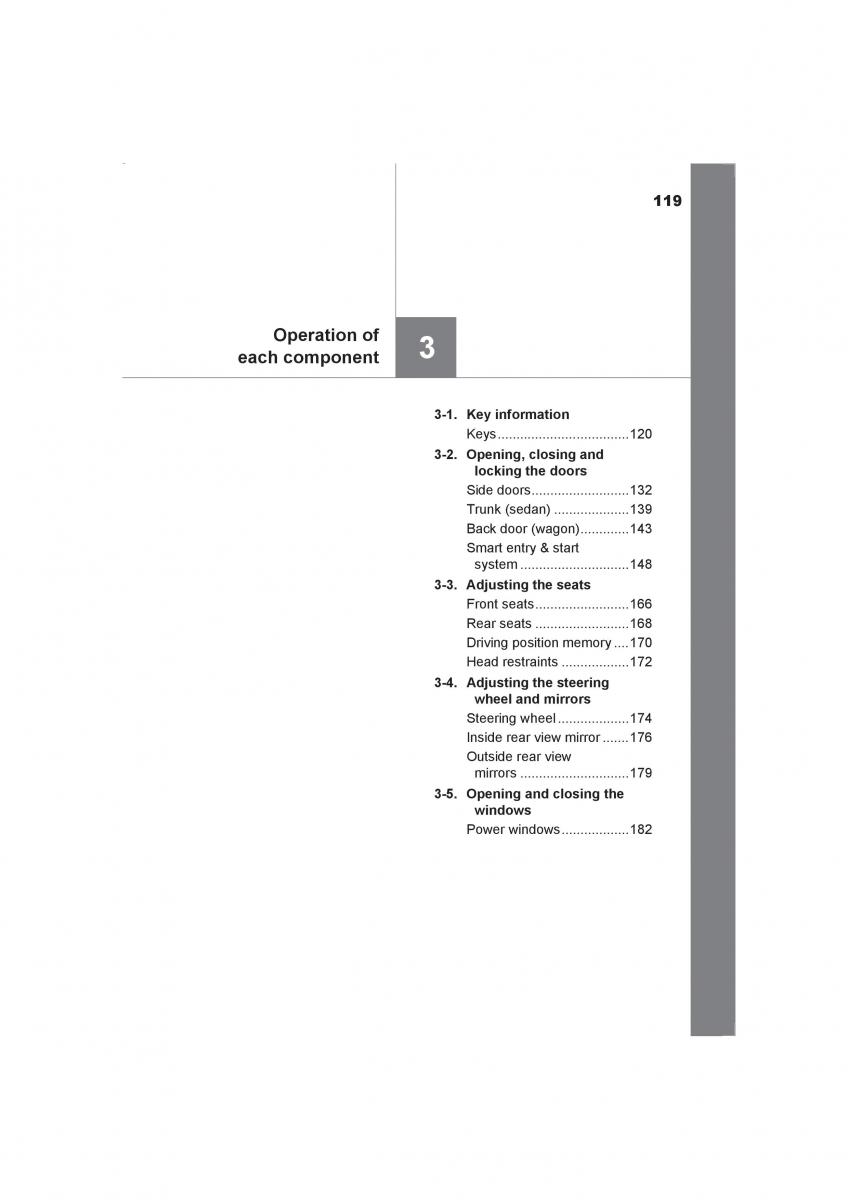 Toyota Avensis IV 4 owners manual / page 119