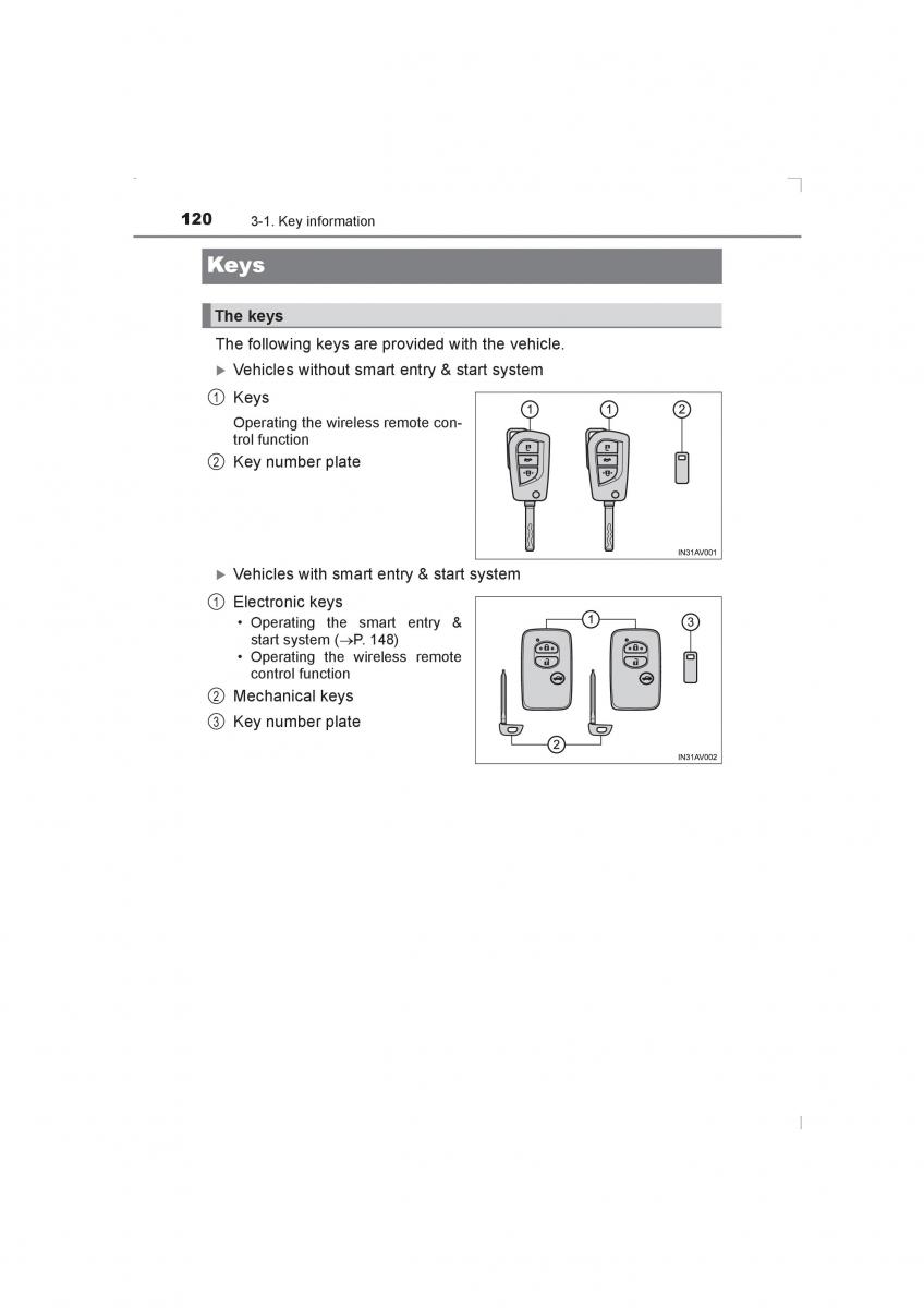 Toyota Avensis IV 4 owners manual / page 120