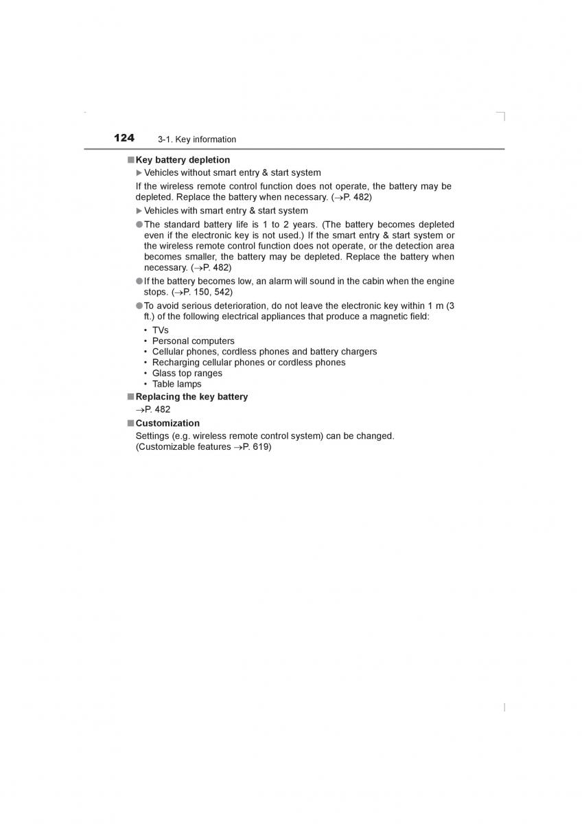 Toyota Avensis IV 4 owners manual / page 124