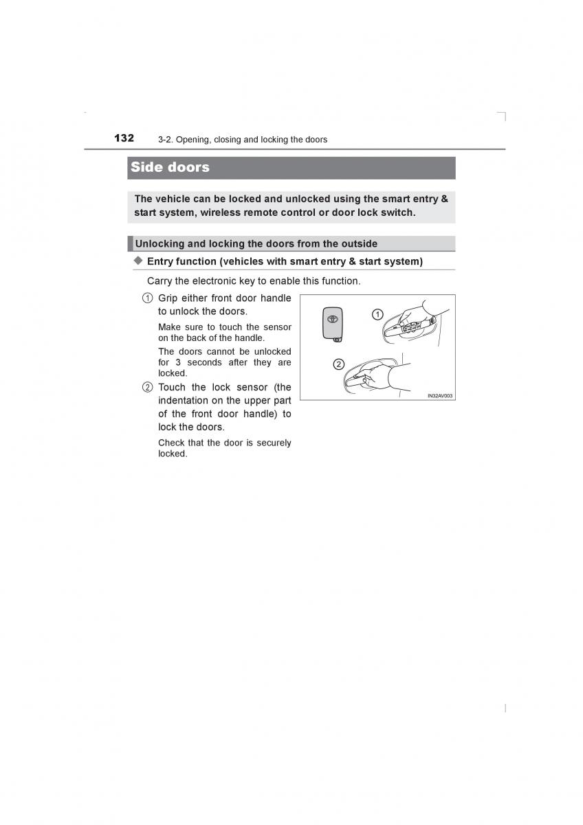 Toyota Avensis IV 4 owners manual / page 132