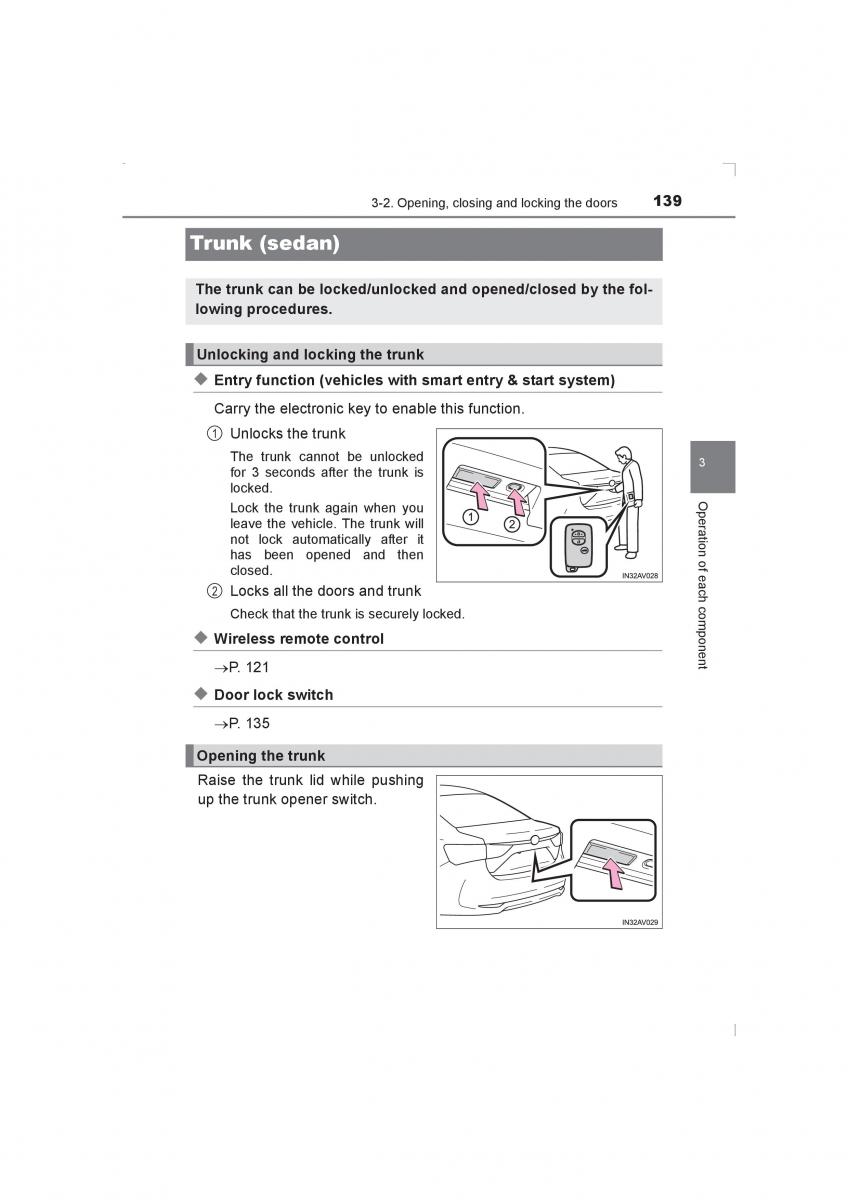 Toyota Avensis IV 4 owners manual / page 139