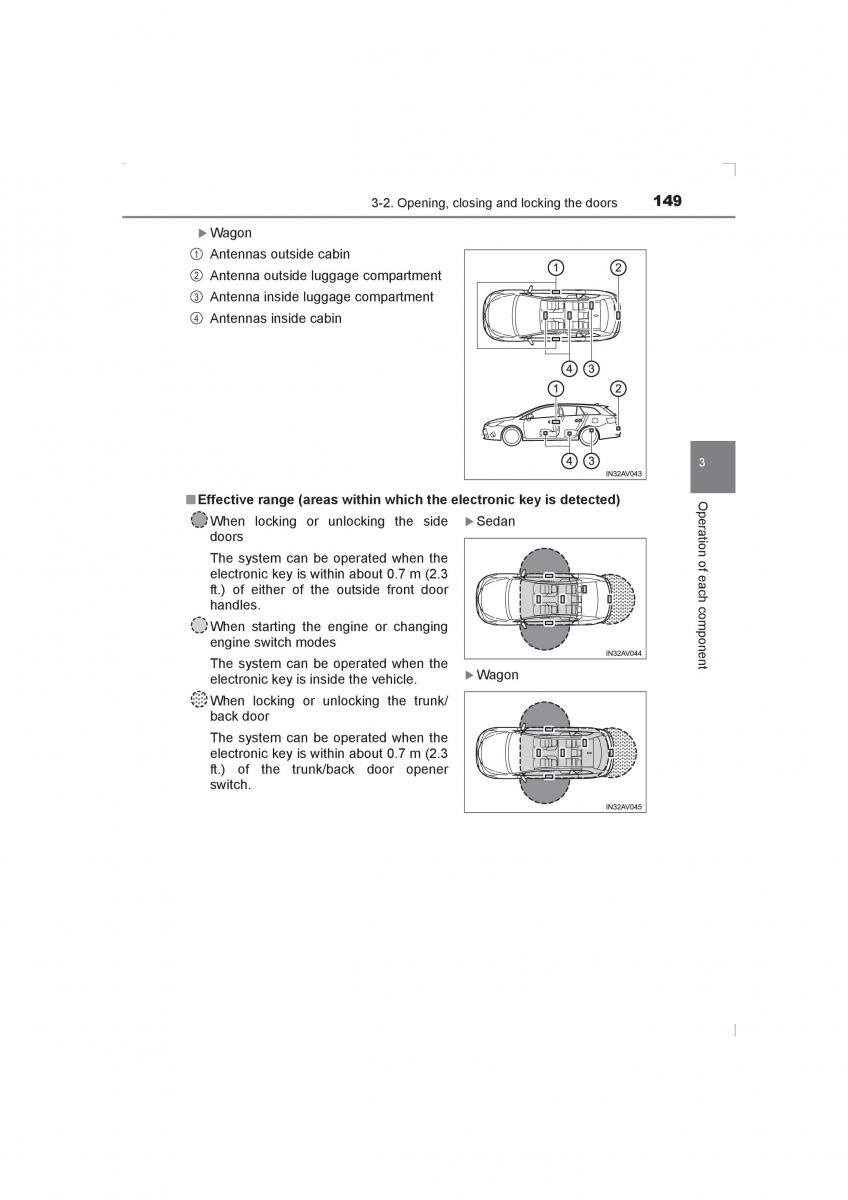 Toyota Avensis IV 4 owners manual / page 149