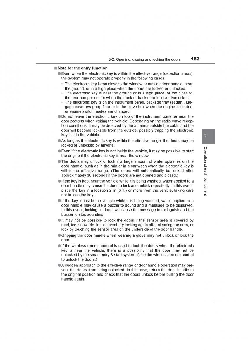 Toyota Avensis IV 4 owners manual / page 153