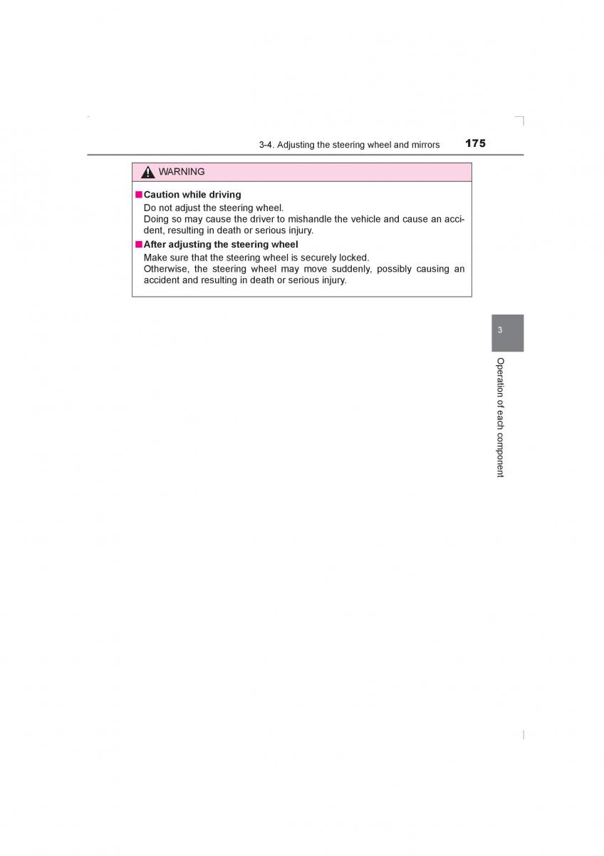 Toyota Avensis IV 4 owners manual / page 175