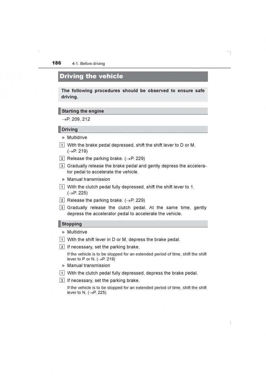 Toyota Avensis IV 4 owners manual / page 186