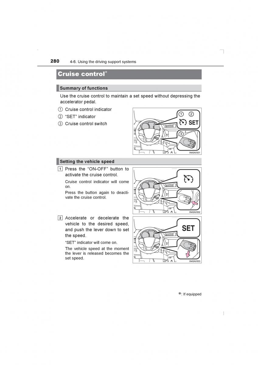 Toyota Avensis IV 4 owners manual / page 280