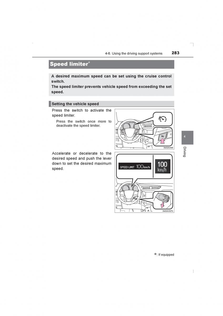 Toyota Avensis IV 4 owners manual / page 283