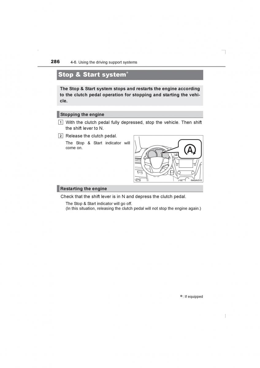 Toyota Avensis IV 4 owners manual / page 286