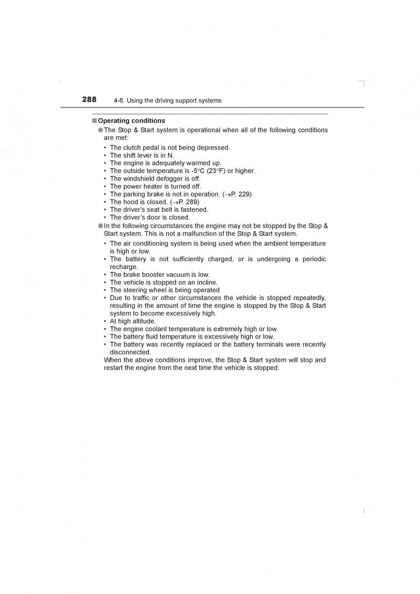 Toyota Avensis IV 4 owners manual / page 288