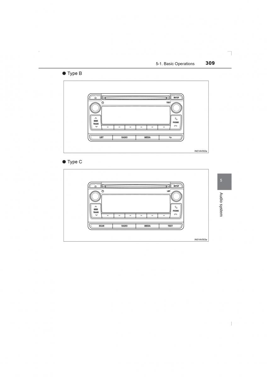 Toyota Avensis IV 4 owners manual / page 309