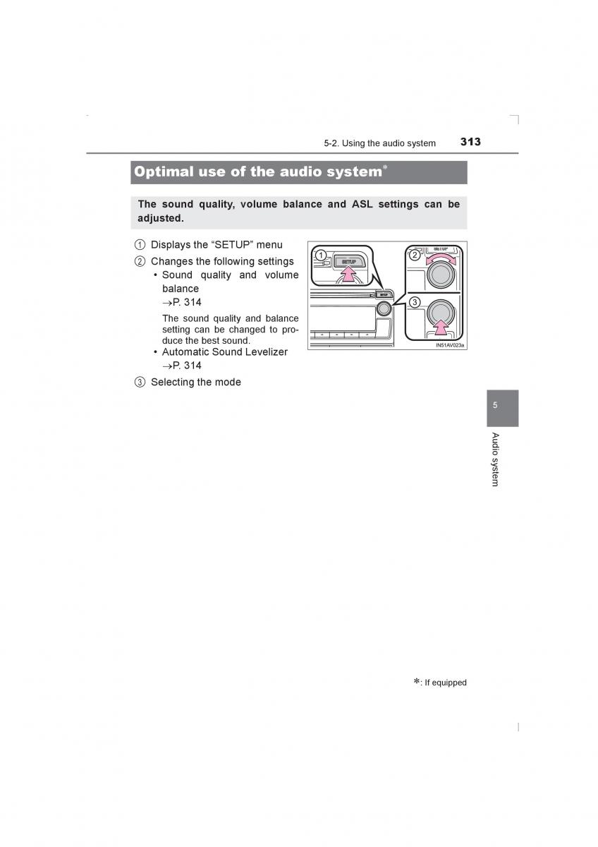 Toyota Avensis IV 4 owners manual / page 313