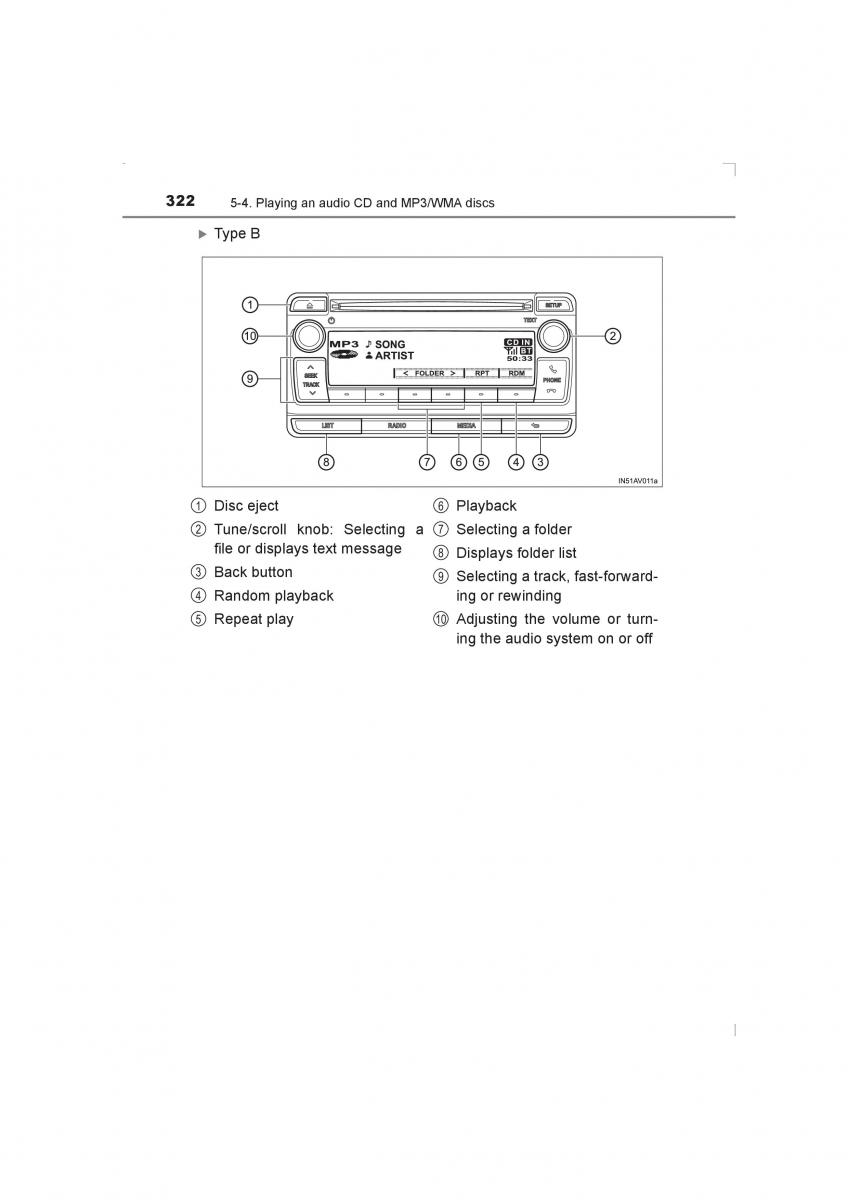 Toyota Avensis IV 4 owners manual / page 322