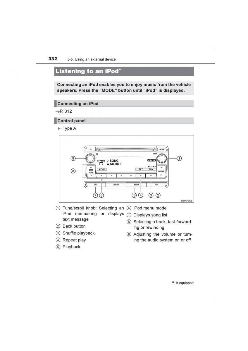 Toyota Avensis IV 4 owners manual / page 332