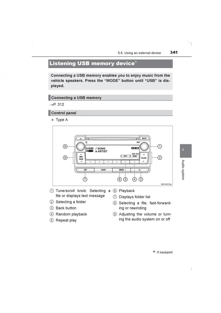 Toyota Avensis IV 4 owners manual / page 341