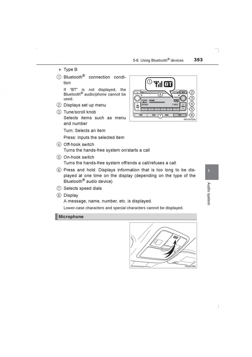 Toyota Avensis IV 4 owners manual / page 353