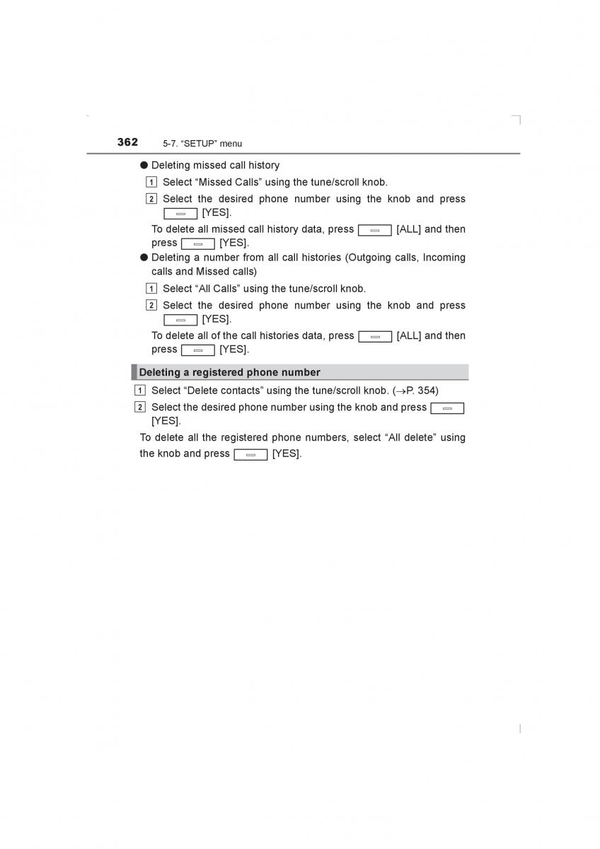 Toyota Avensis IV 4 owners manual / page 362