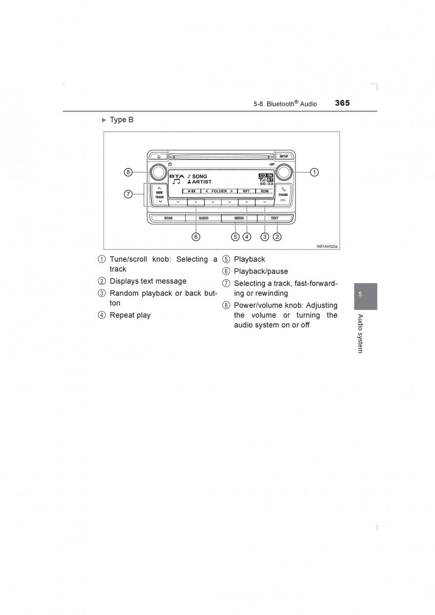 Toyota Avensis IV 4 owners manual / page 365