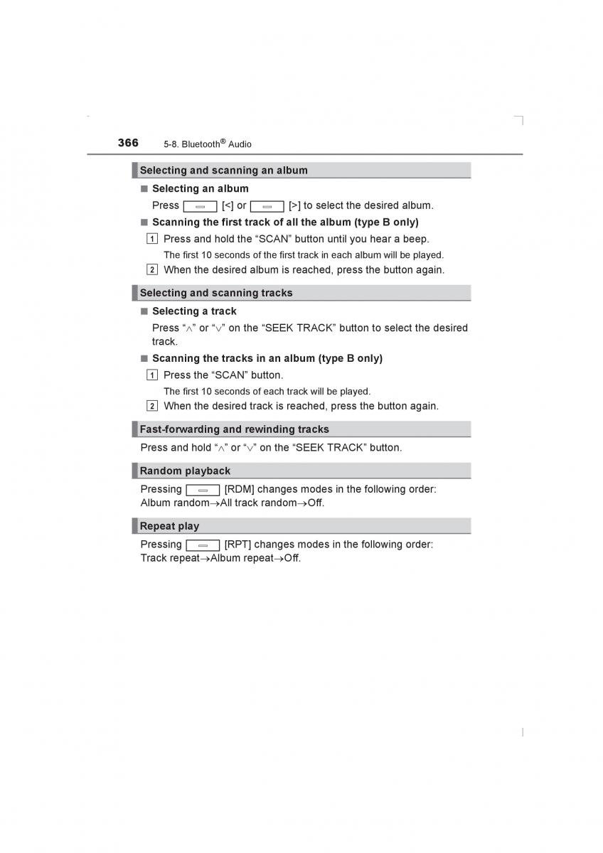 Toyota Avensis IV 4 owners manual / page 366