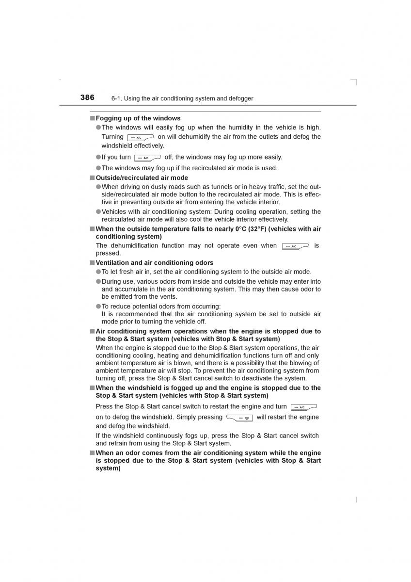 Toyota Avensis IV 4 owners manual / page 386