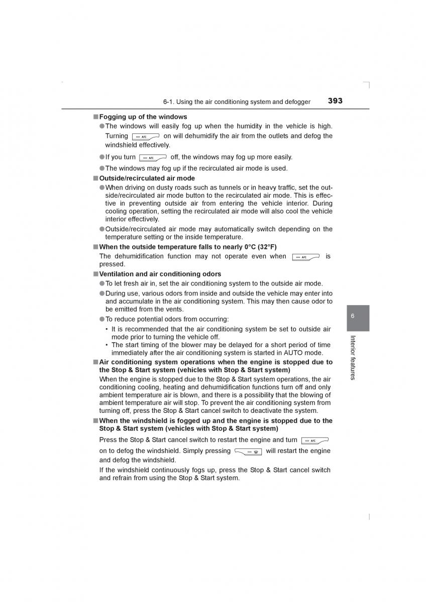 Toyota Avensis IV 4 owners manual / page 393