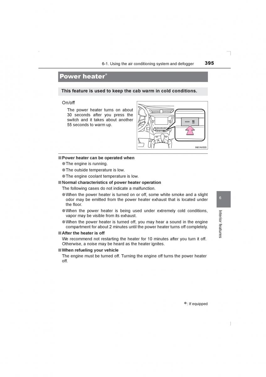 Toyota Avensis IV 4 owners manual / page 395