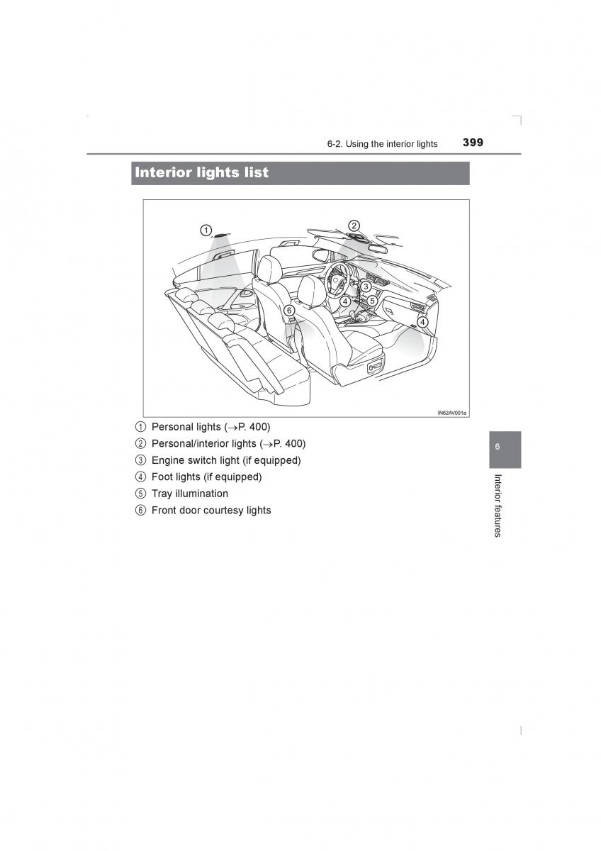 Toyota Avensis IV 4 owners manual / page 399