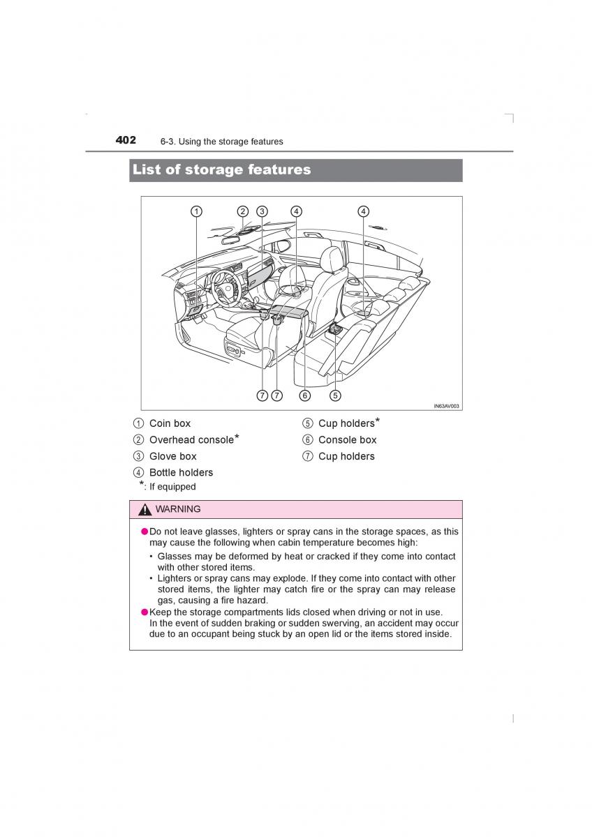 Toyota Avensis IV 4 owners manual / page 402