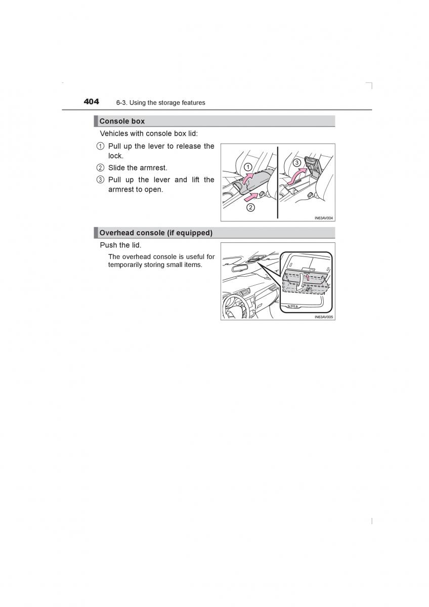 Toyota Avensis IV 4 owners manual / page 404