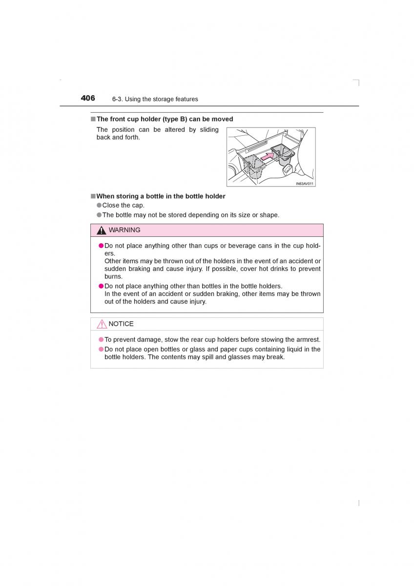 Toyota Avensis IV 4 owners manual / page 406