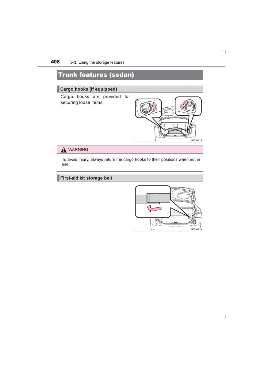 Toyota Avensis IV 4 owners manual / page 408