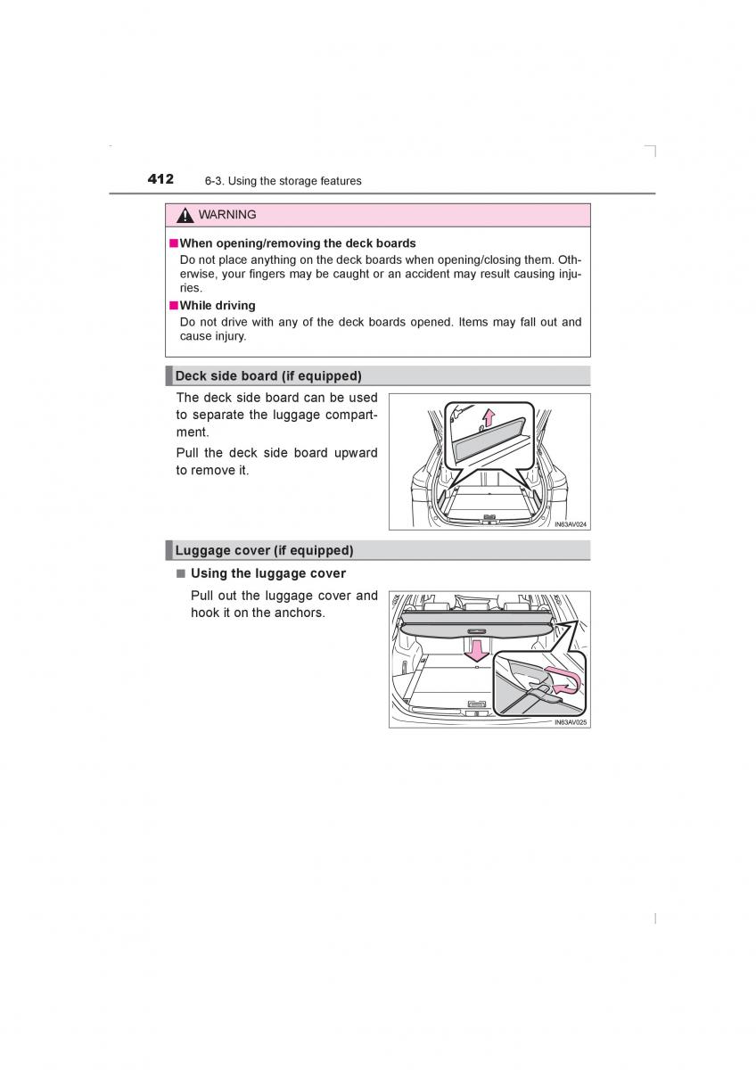 Toyota Avensis IV 4 owners manual / page 412