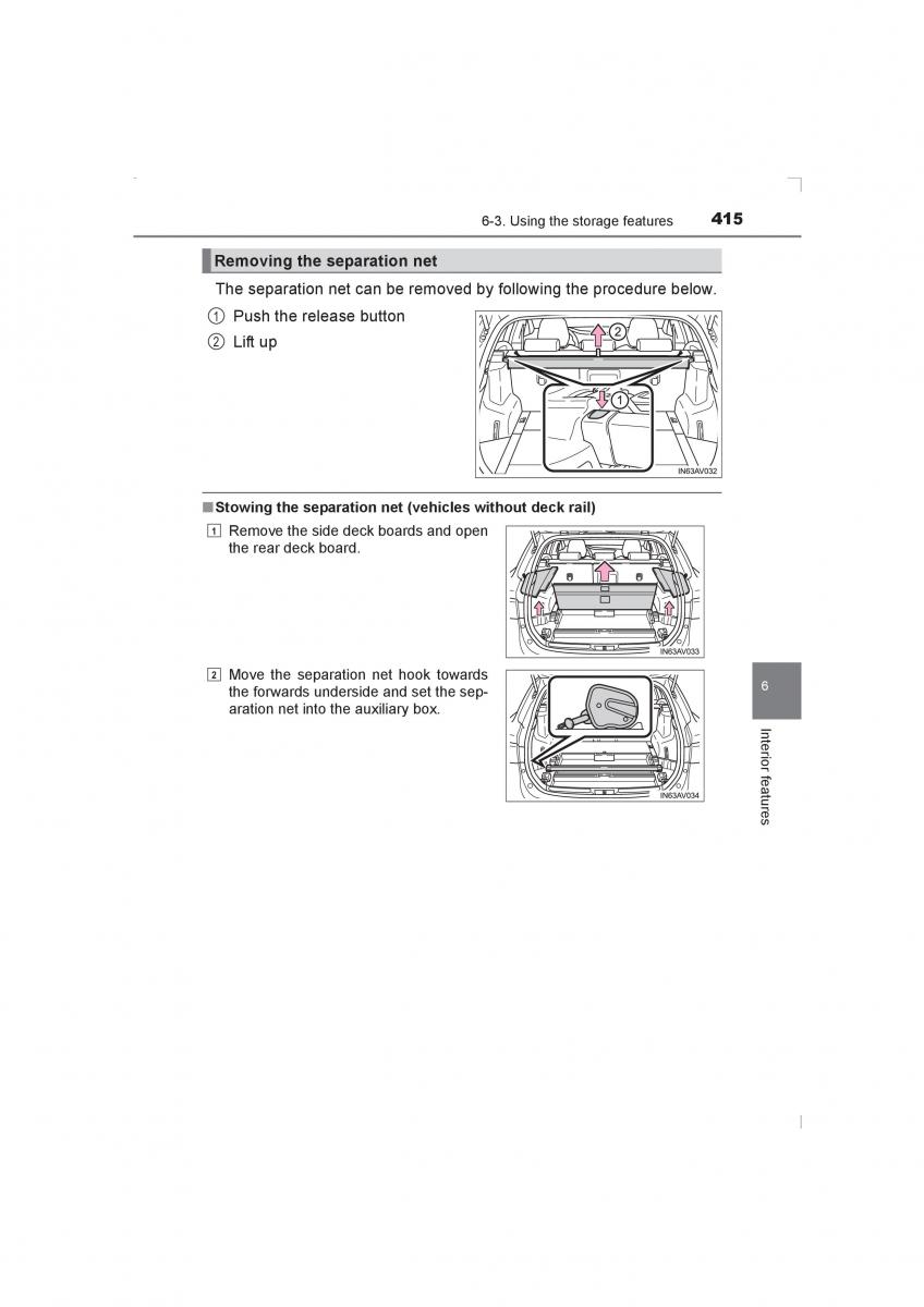 Toyota Avensis IV 4 owners manual / page 415