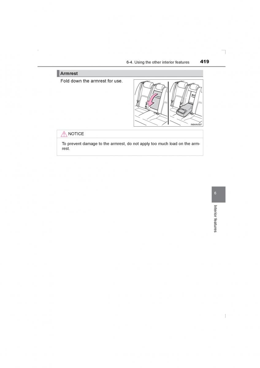 Toyota Avensis IV 4 owners manual / page 419